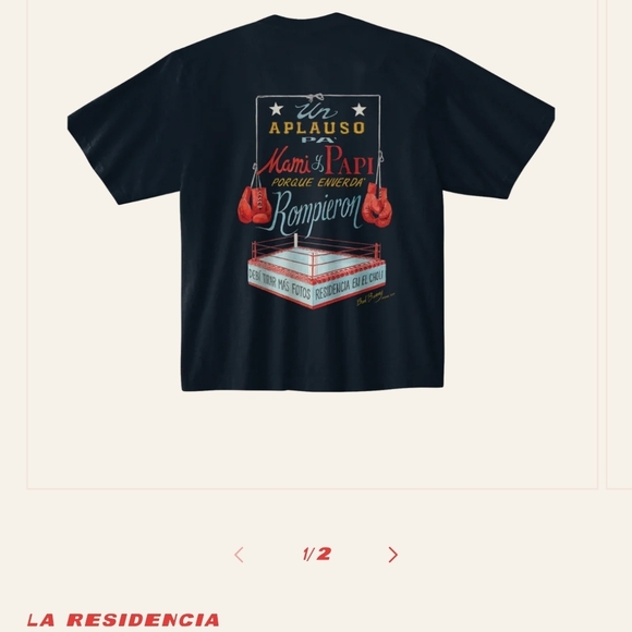 Bad Bunny Other - La Residencia Black Graphic Tee